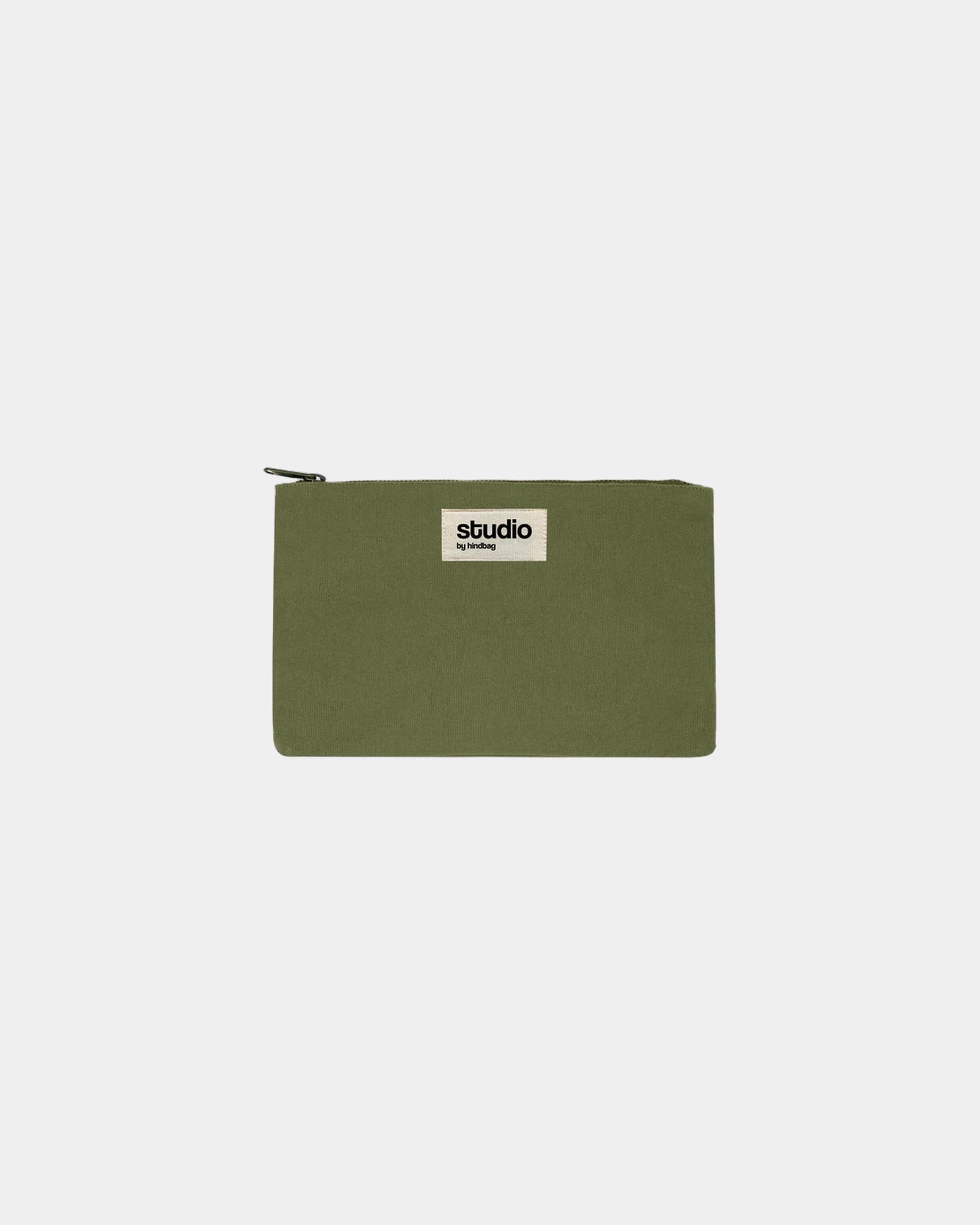Custom organic cotton pouch Hindbag Colette S - Olive