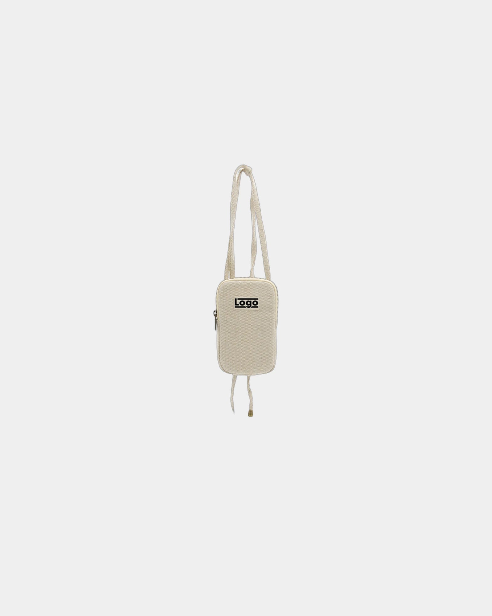Custom organic cotton phone case Hindbag Théo - Jute