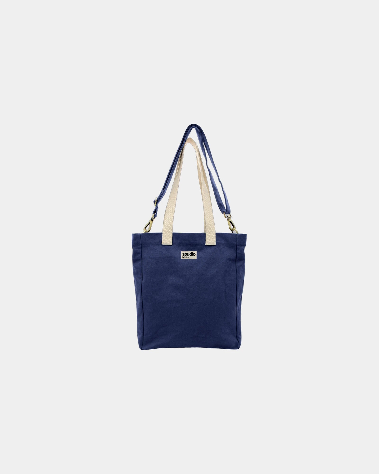 Custom organic cotton tote bag Hindbag Evan - Navy