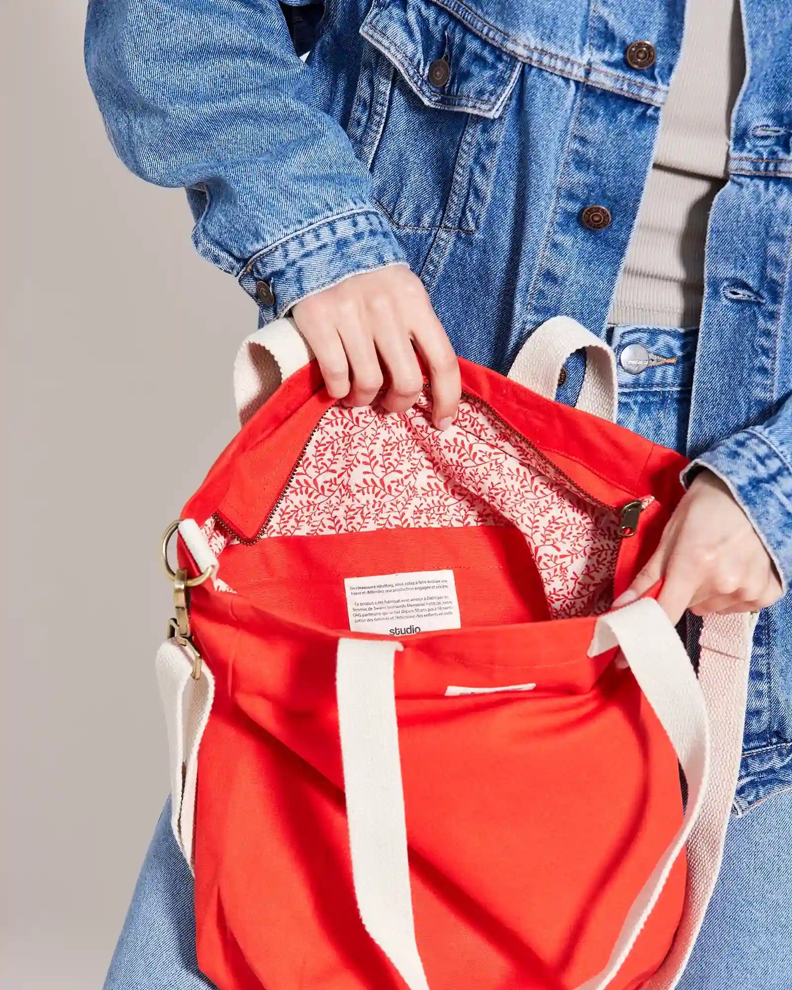 Custom organic cotton tote bag Hindbag Evan - 13