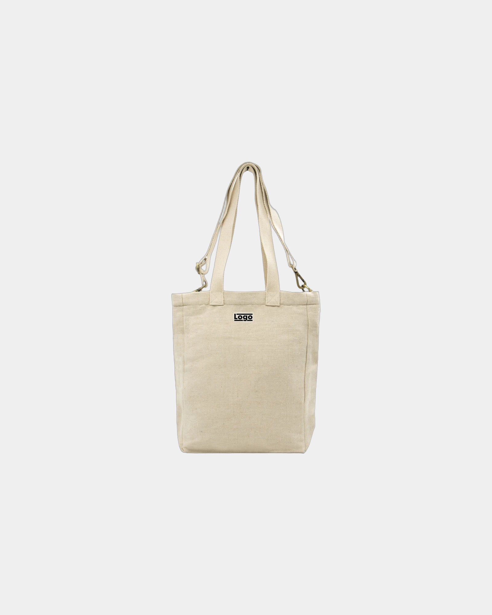 Custom organic cotton tote bag Hindbag Evan - Jute
