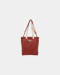 Custom organic cotton tote bag Hindbag Evan - Brick Red
