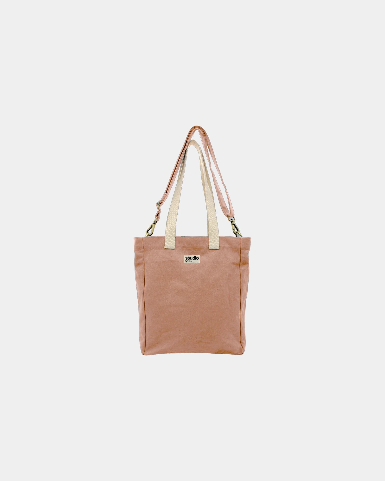 Custom organic cotton tote bag Hindbag Evan - Salmon