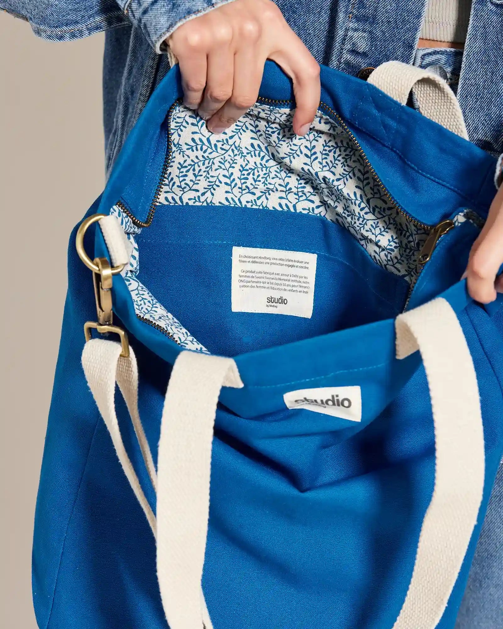 Custom organic cotton tote bag Hindbag Evan - 9