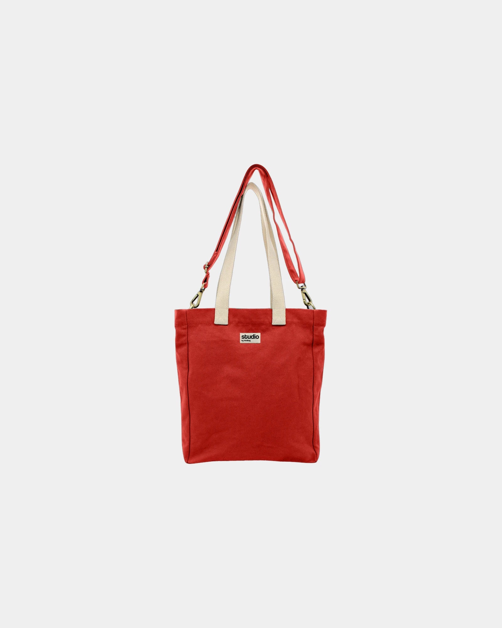 Custom organic cotton tote bag Hindbag Evan - Red