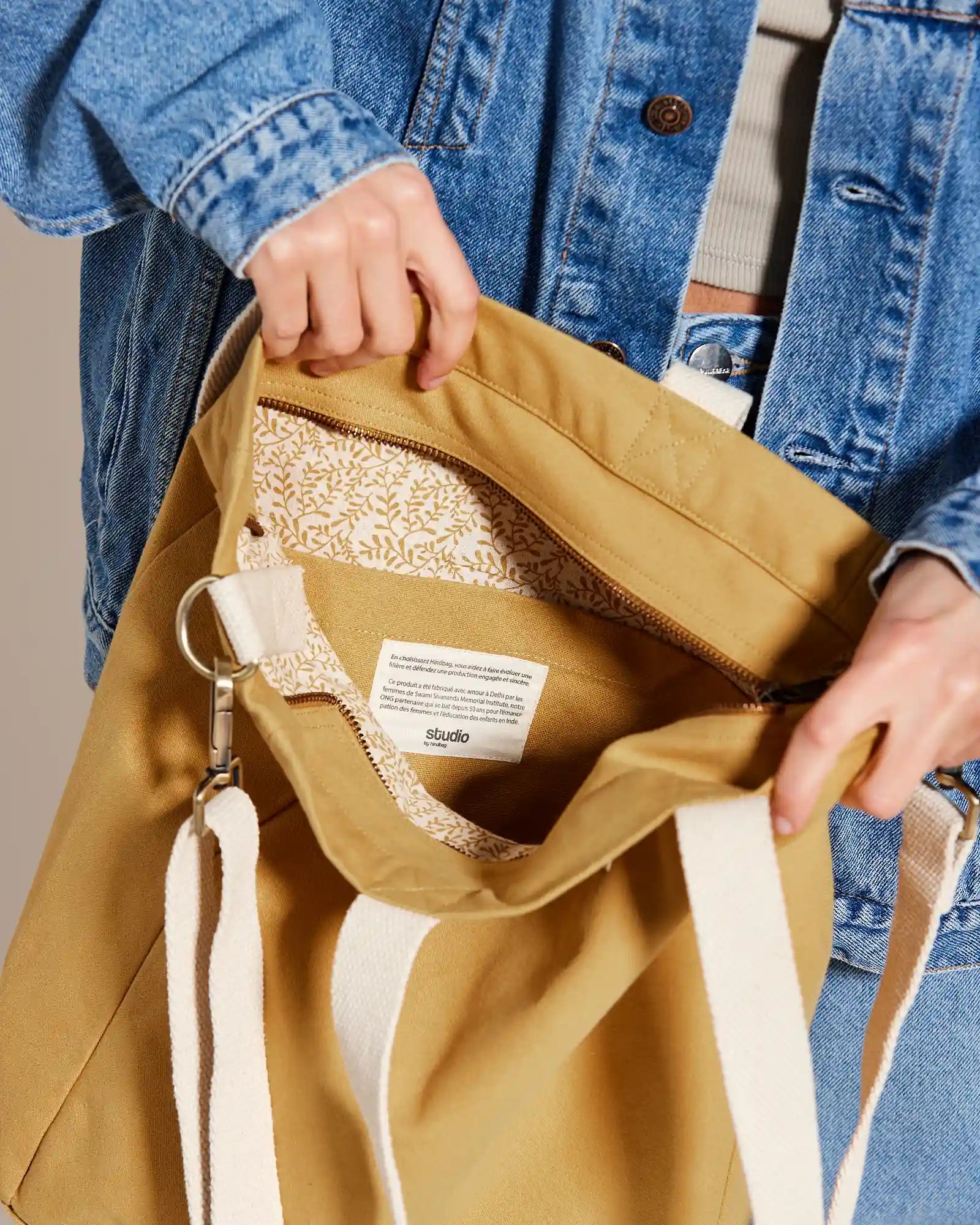 Custom organic cotton tote bag Hindbag Evan - 25