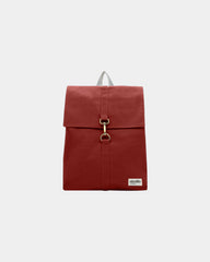 Custom organic cotton backpack Hindbag Oscar - Brick Red