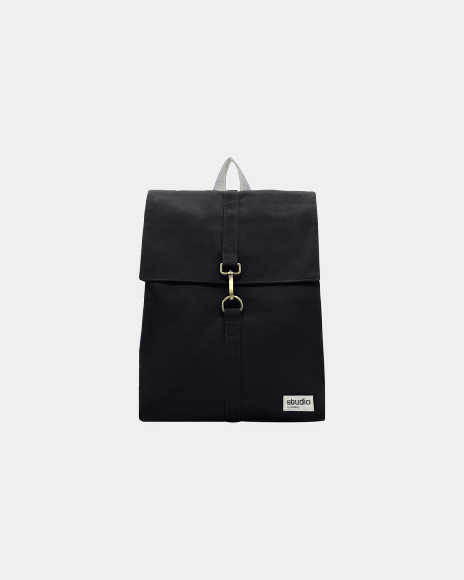 Custom organic cotton backpack Hindbag Oscar - Black