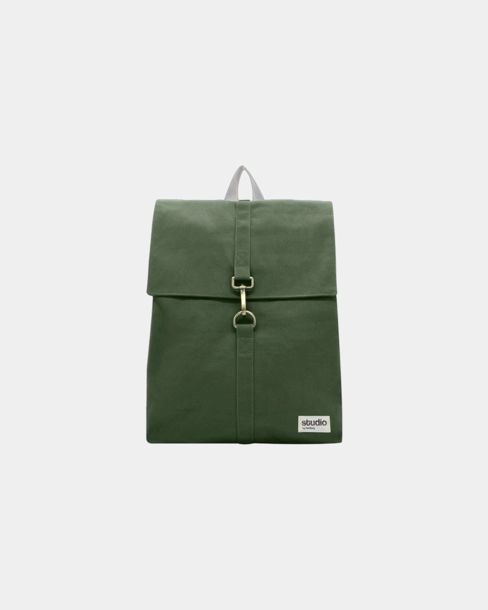 Custom organic cotton backpack Hindbag Oscar - Olive