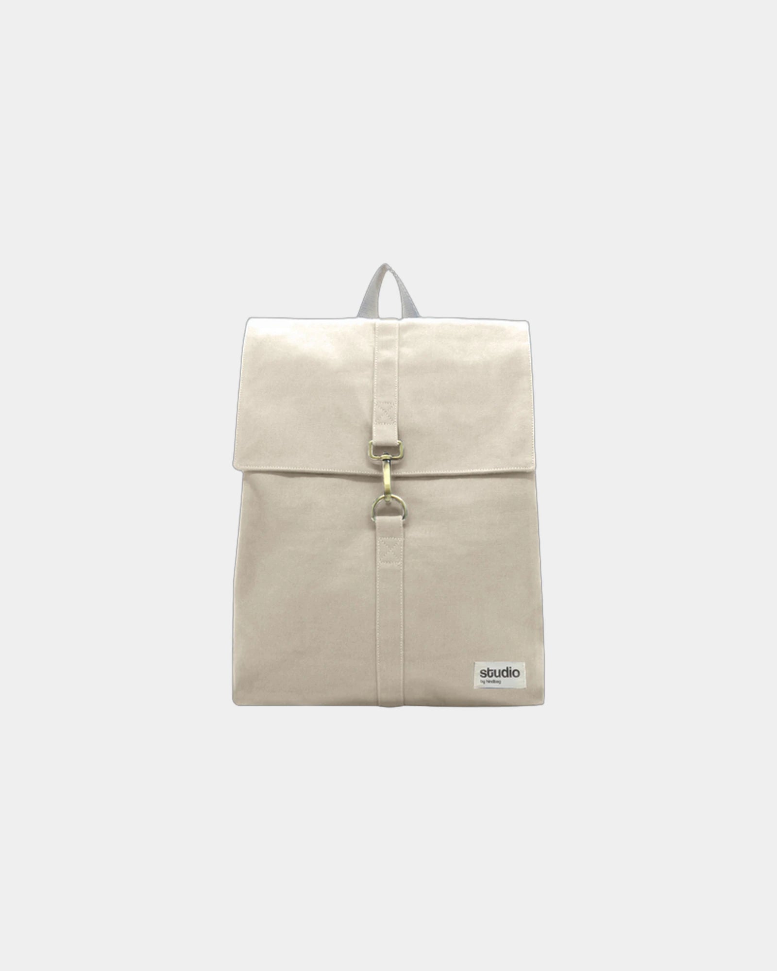 Custom organic cotton backpack Hindbag Oscar - Ecru