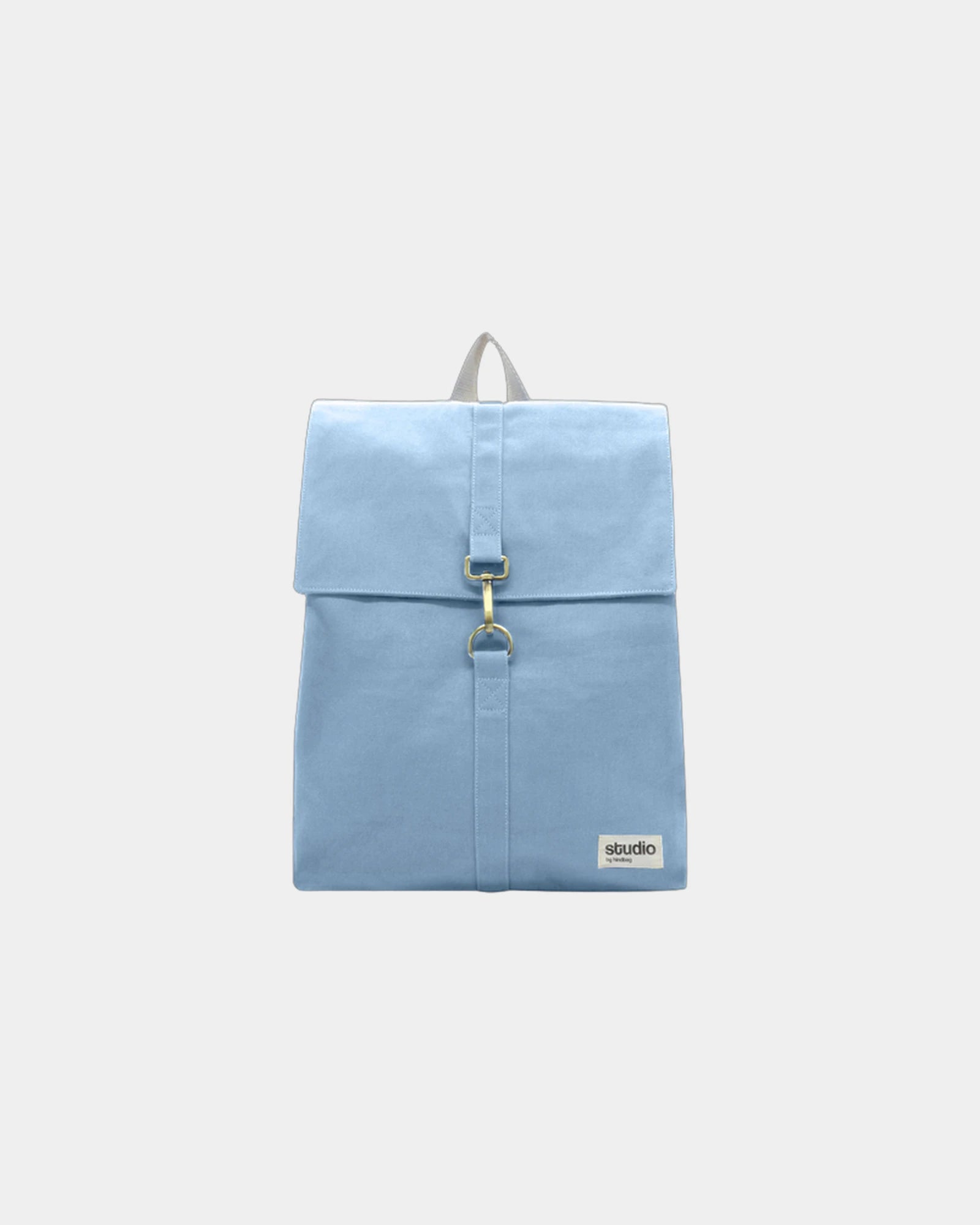 Custom organic cotton backpack Hindbag Oscar - Azure