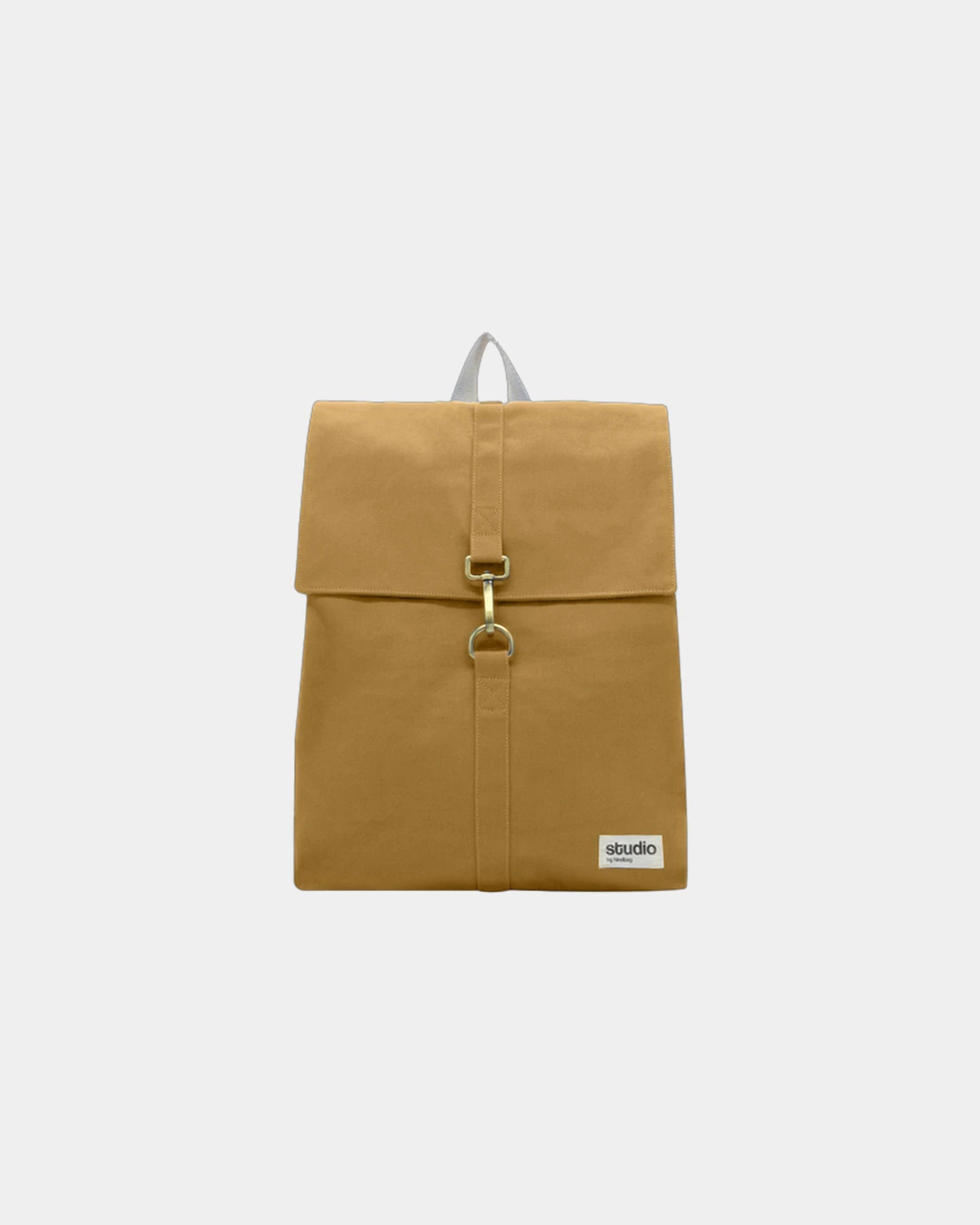 Custom organic cotton backpack Hindbag Oscar - Ochre