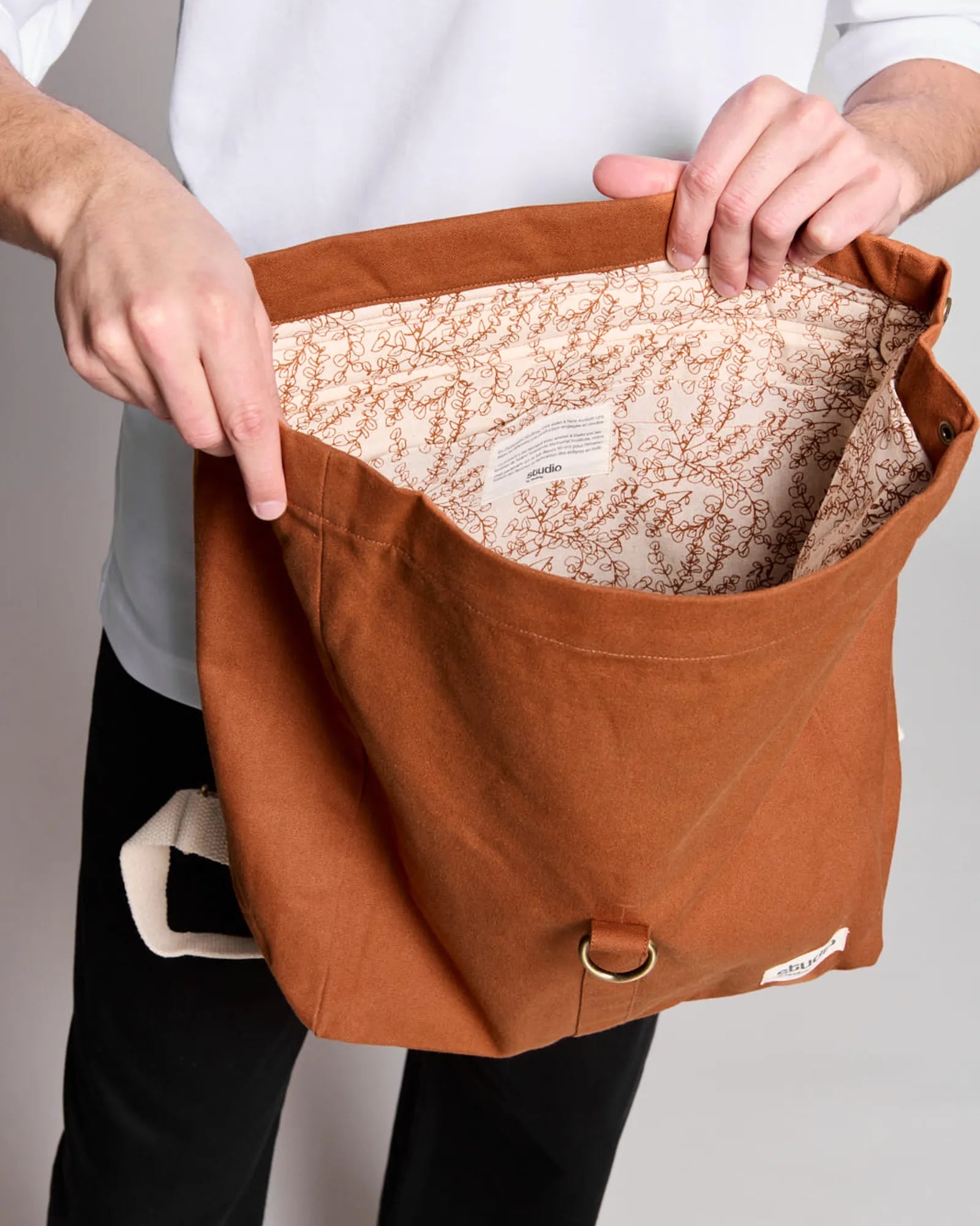 Custom organic cotton backpack Hindbag Oscar - 18