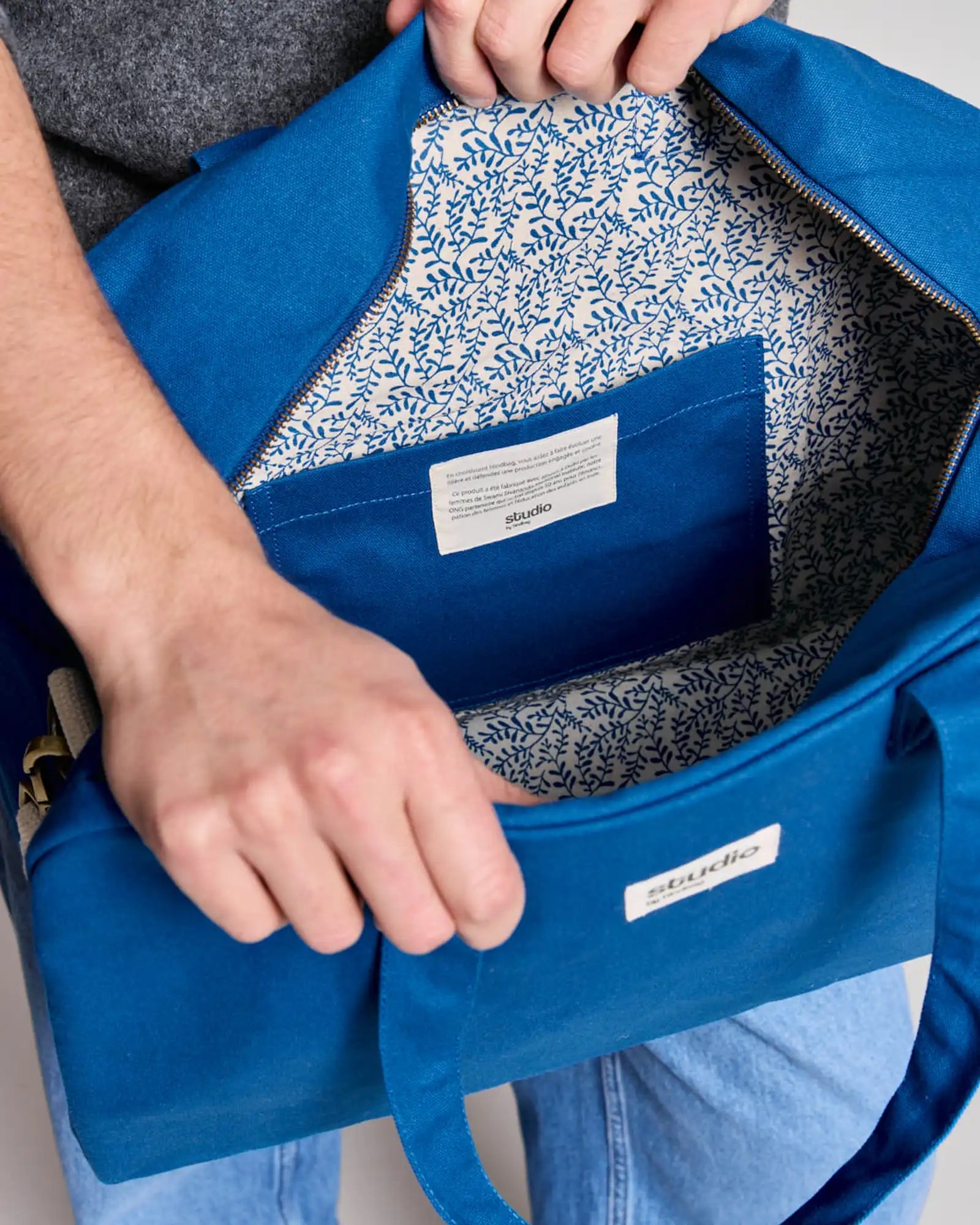 Custom organic cotton sport bag Hindbag Hugo - 13