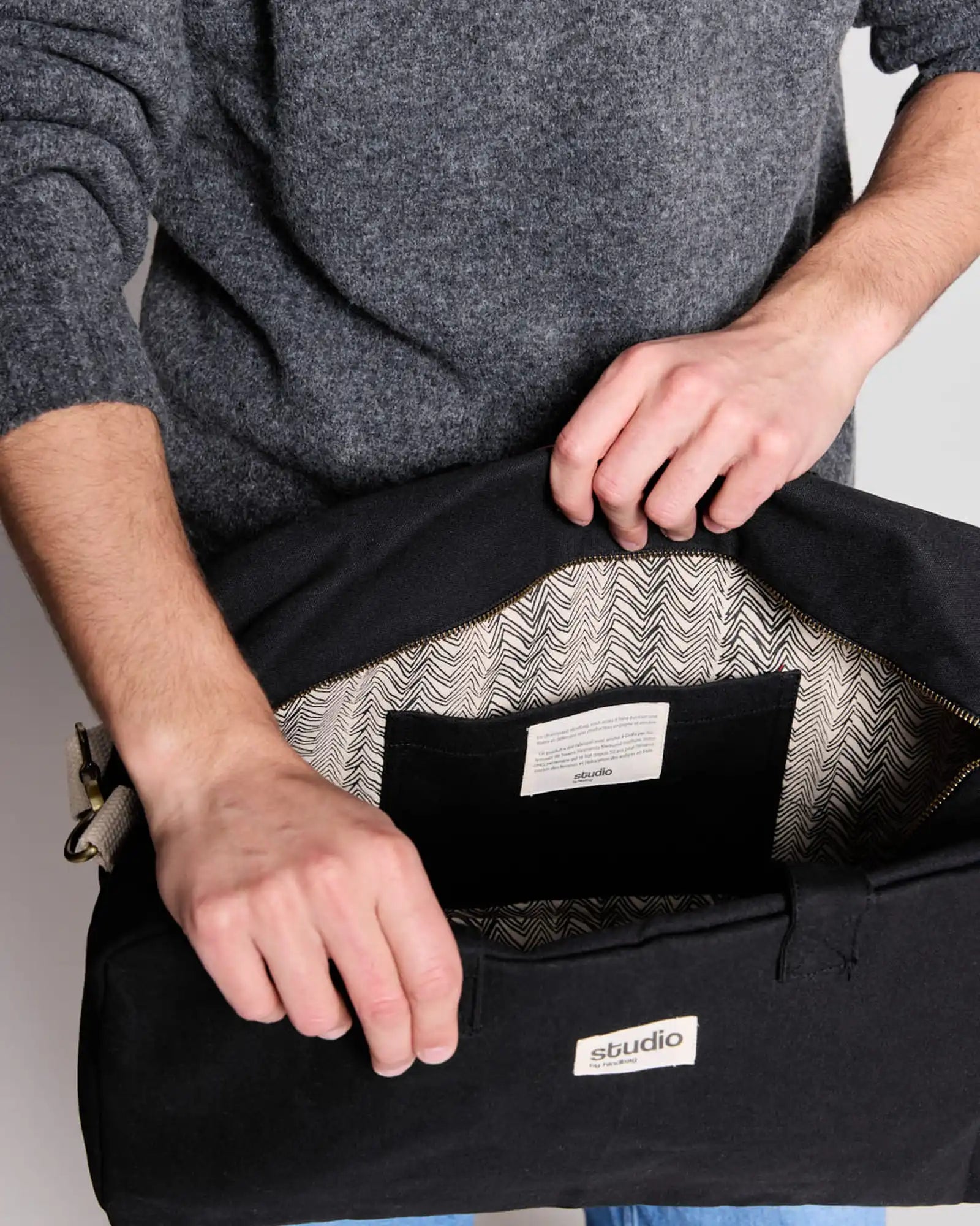 Custom organic cotton sport bag Hindbag Hugo - 4
