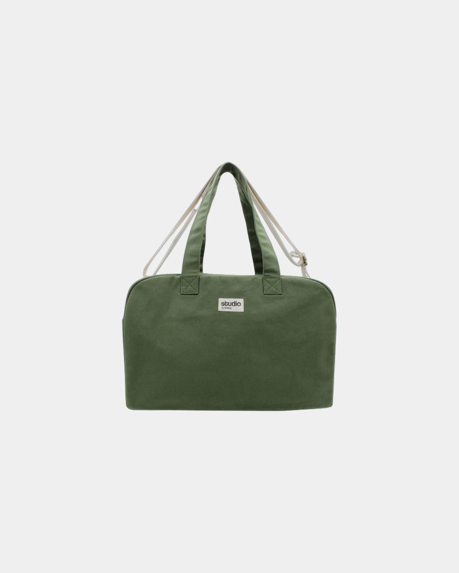 Custom organic cotton sport bag Hindbag Hugo - Olive