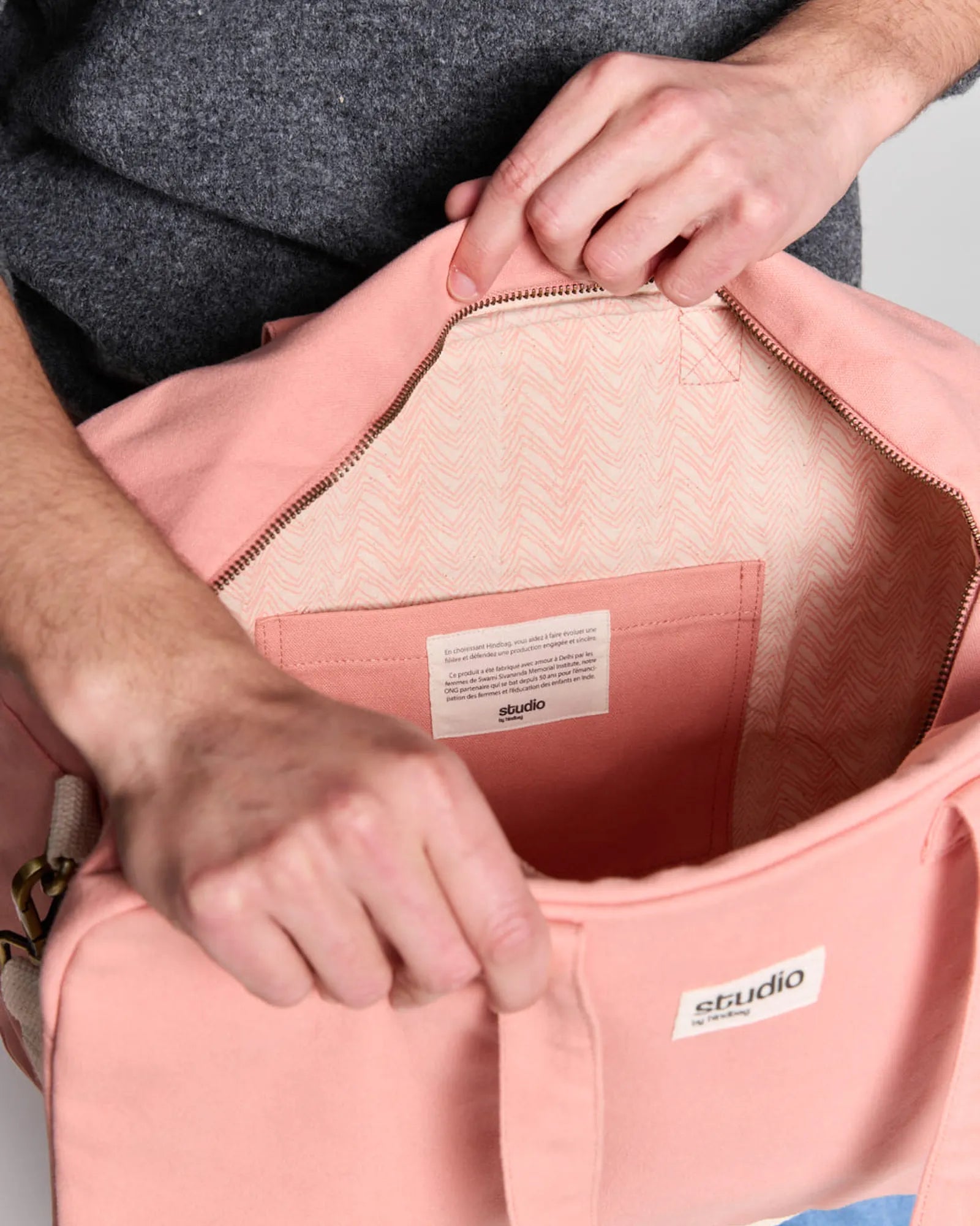 Custom organic cotton sport bag Hindbag Hugo - 31