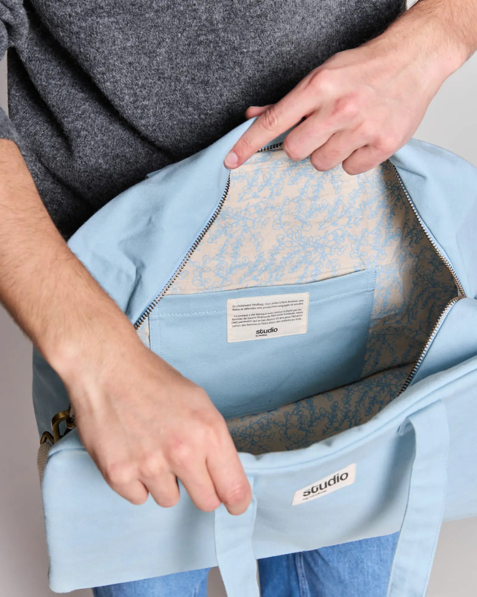 Custom organic cotton sport bag Hindbag Hugo - 16