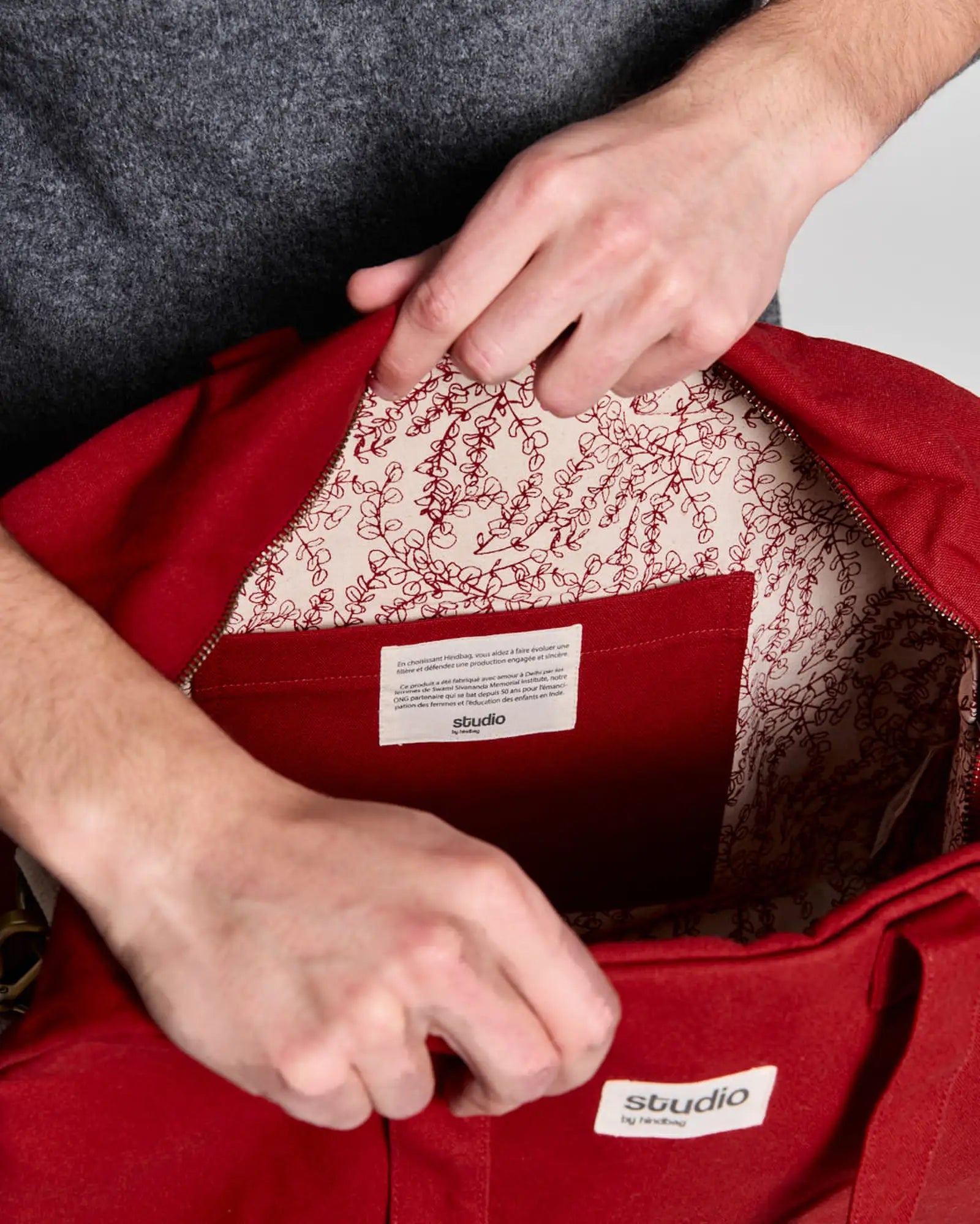 Custom organic cotton sport bag Hindbag Hugo - 22
