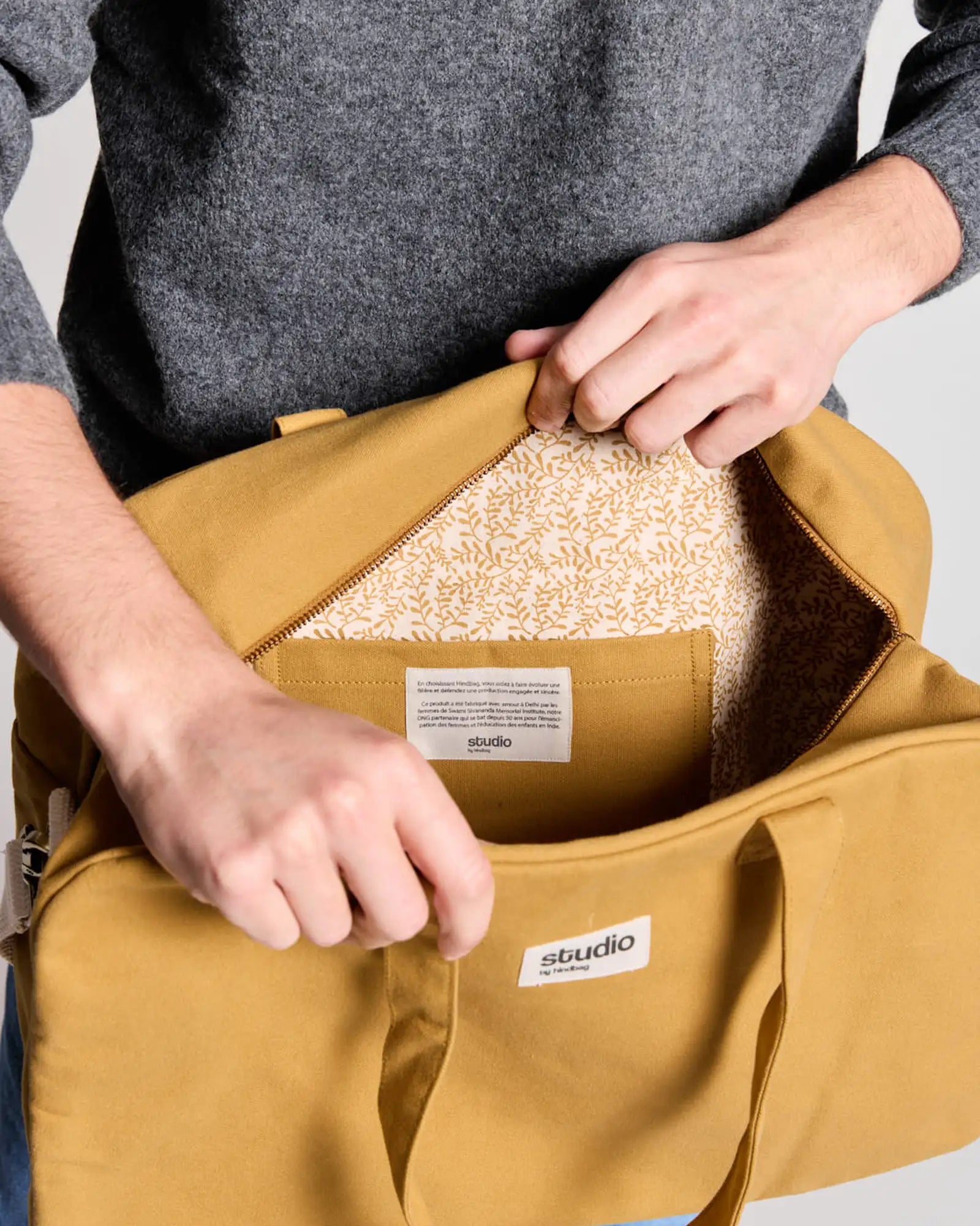 Custom organic cotton sport bag Hindbag Hugo - 34