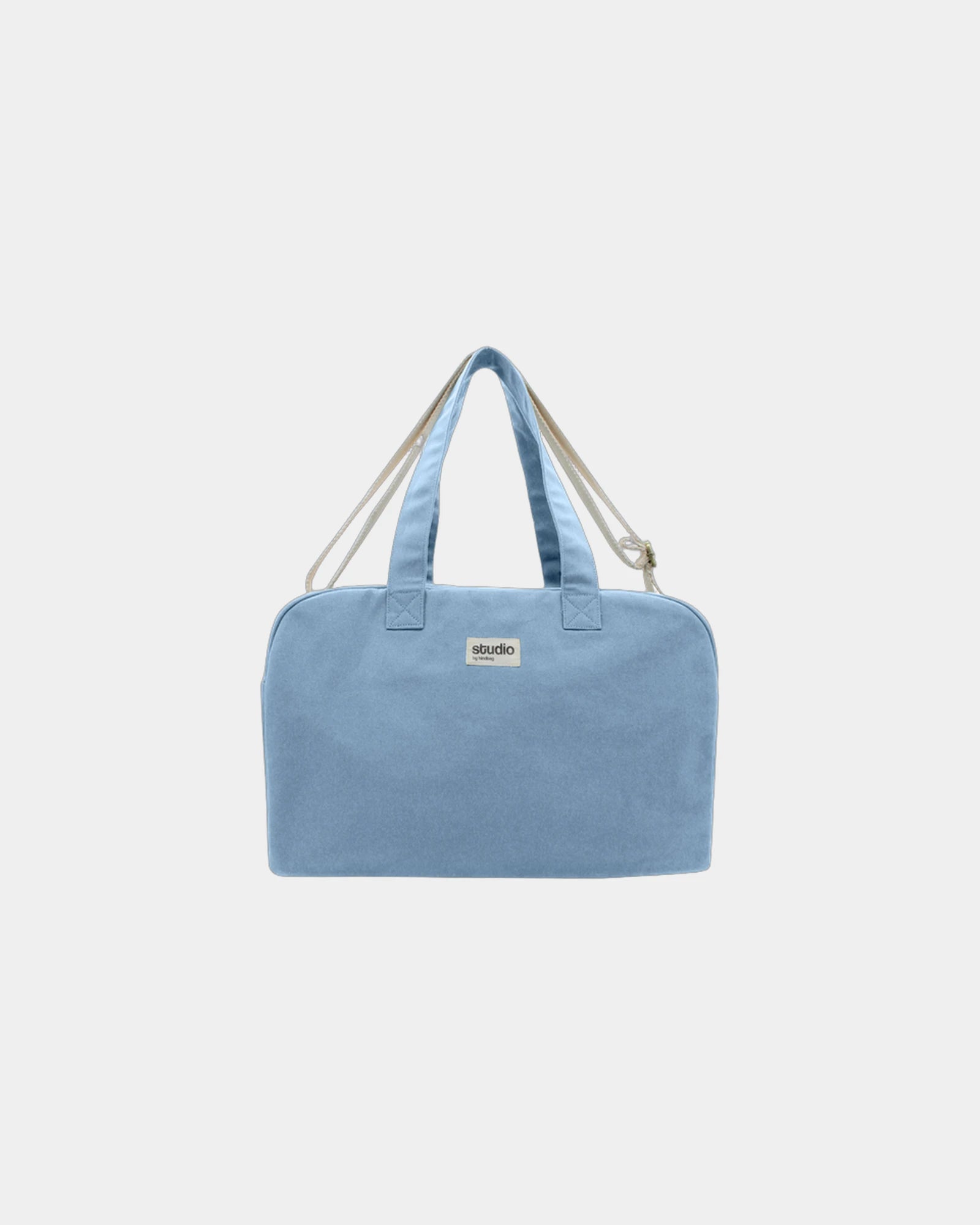 Custom organic cotton sport bag Hindbag Hugo - Azure