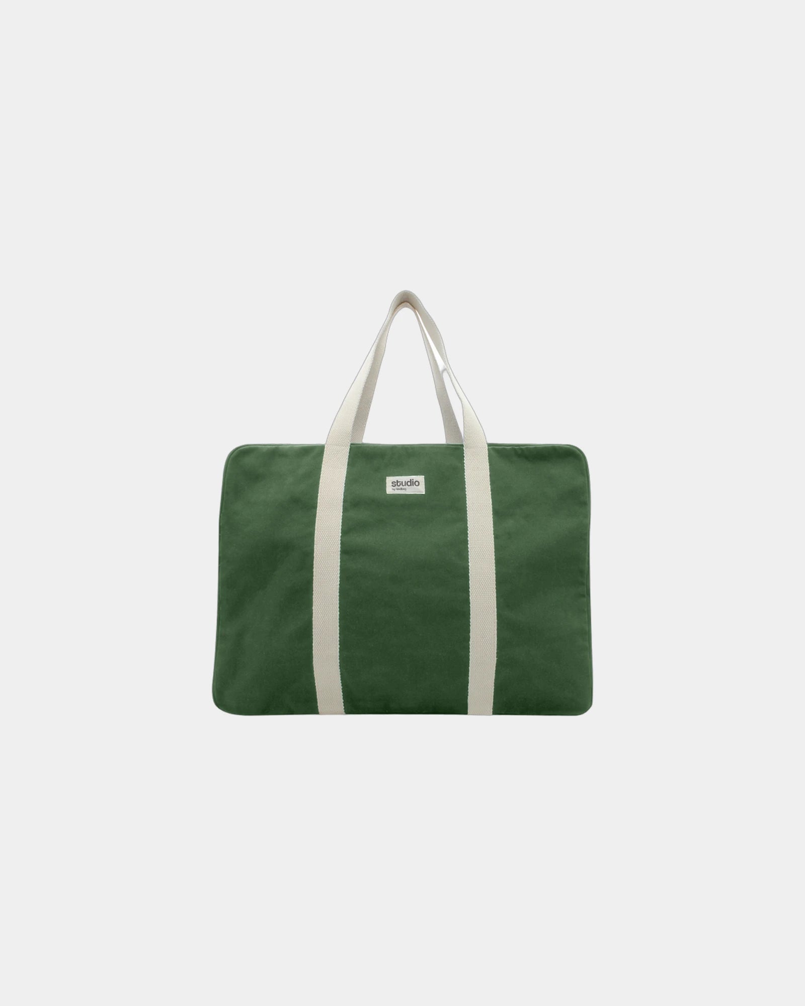 Custom organic cotton travel bag Hindbag Gabriel - Olive