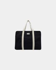 Custom organic cotton travel bag Hindbag Gabriel - Black
