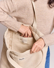 Custom organic cotton travel bag Hindbag Hortense - 27