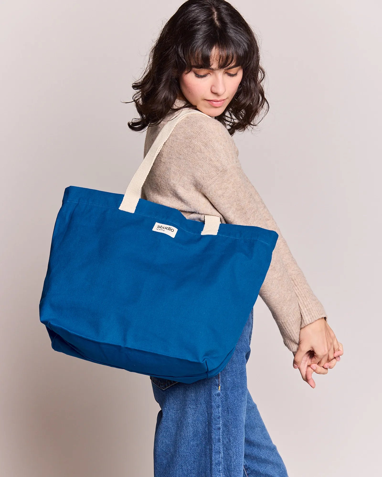 Custom organic cotton travel bag Hindbag Hortense - 10