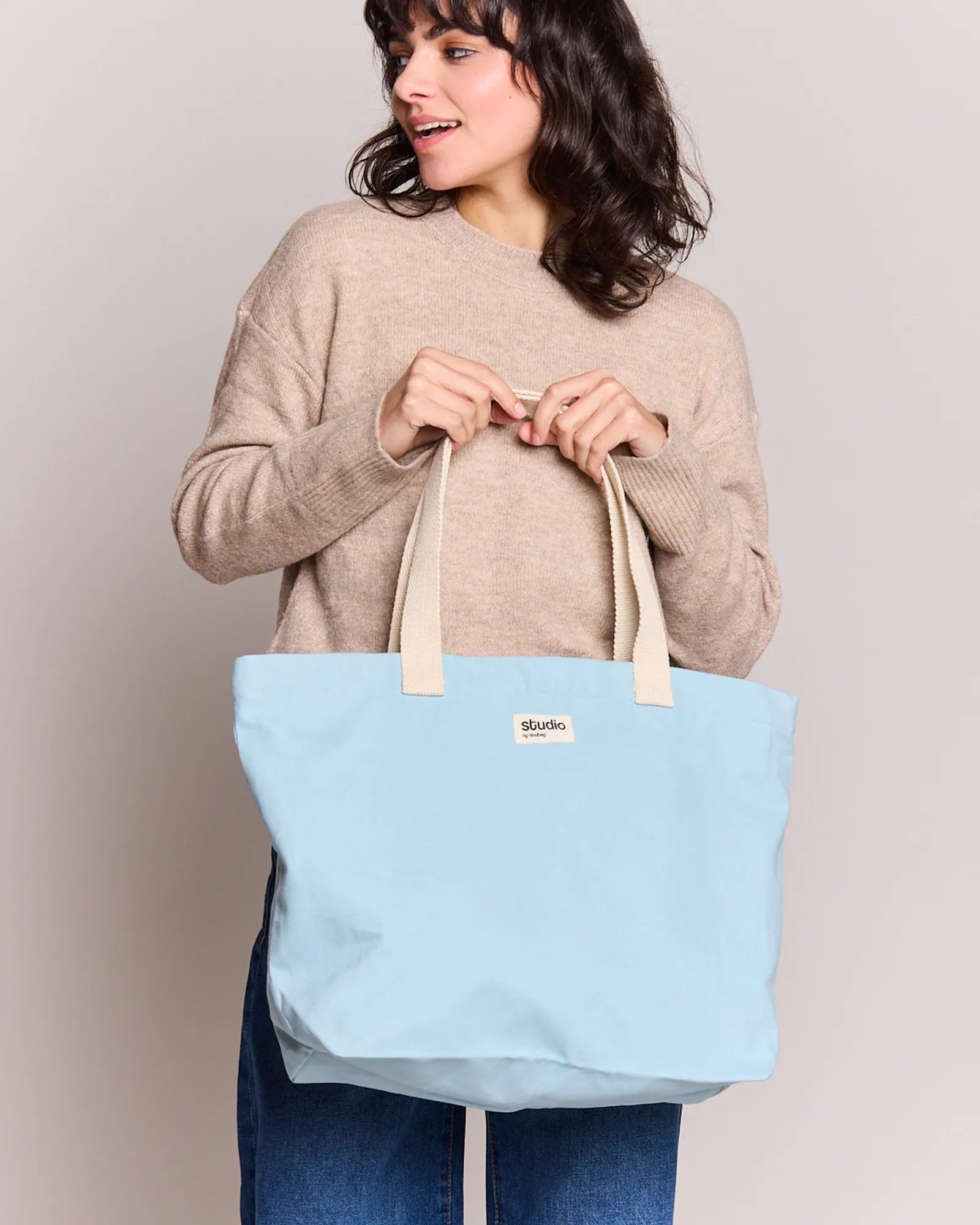 Custom organic cotton travel bag Hindbag Hortense - 12