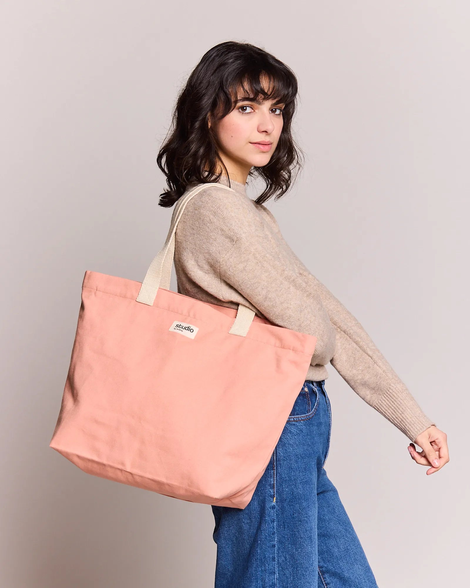 Custom organic cotton travel bag Hindbag Hortense - 20