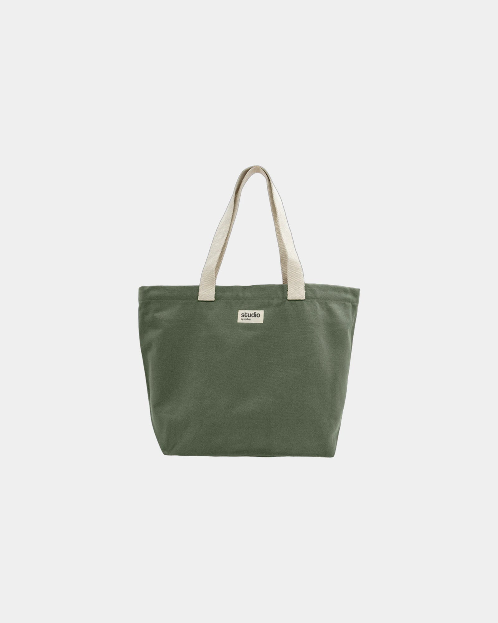 Custom organic cotton travel bag Hindbag Hortense - Olive
