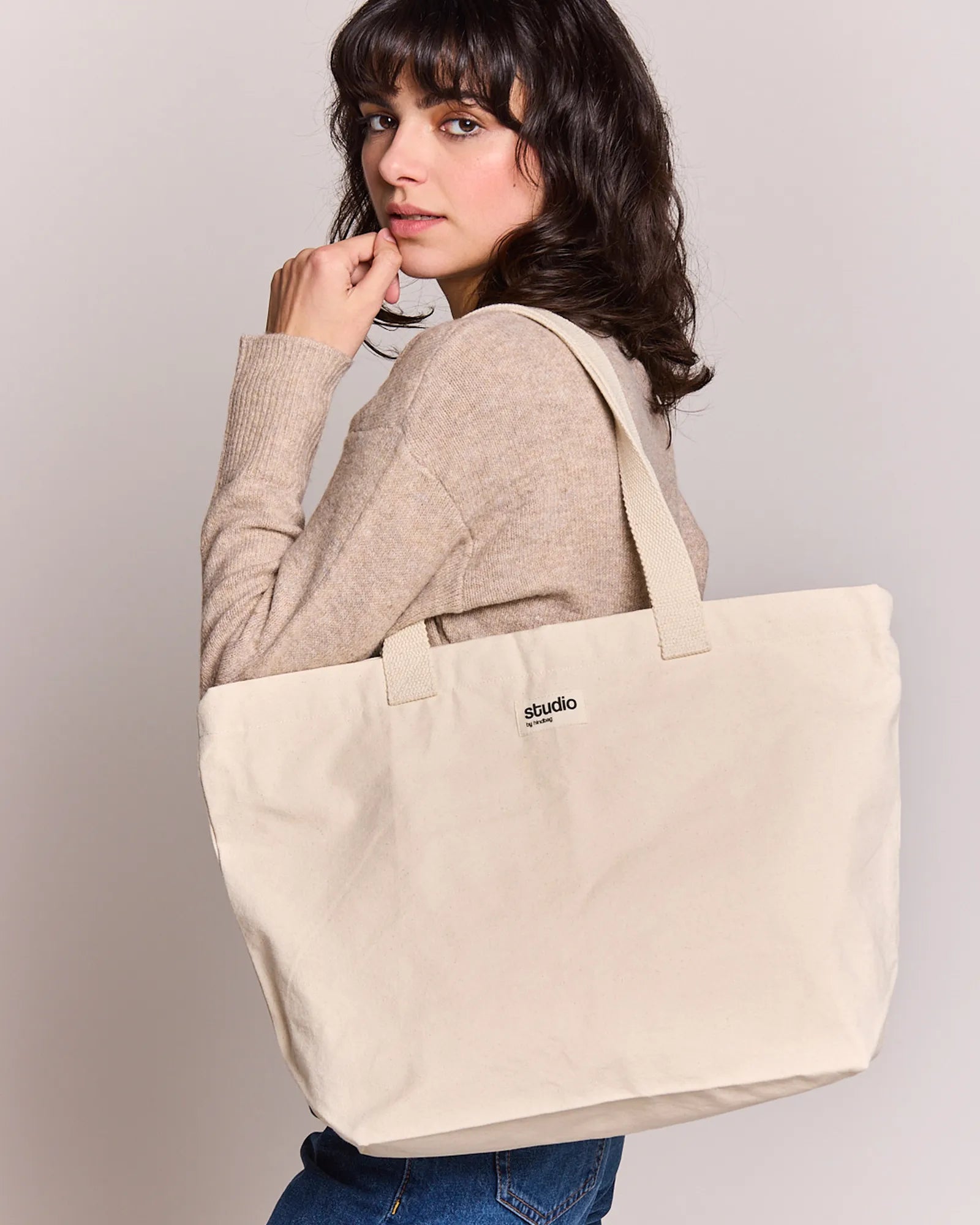 Custom organic cotton travel bag Hindbag Hortense - 2