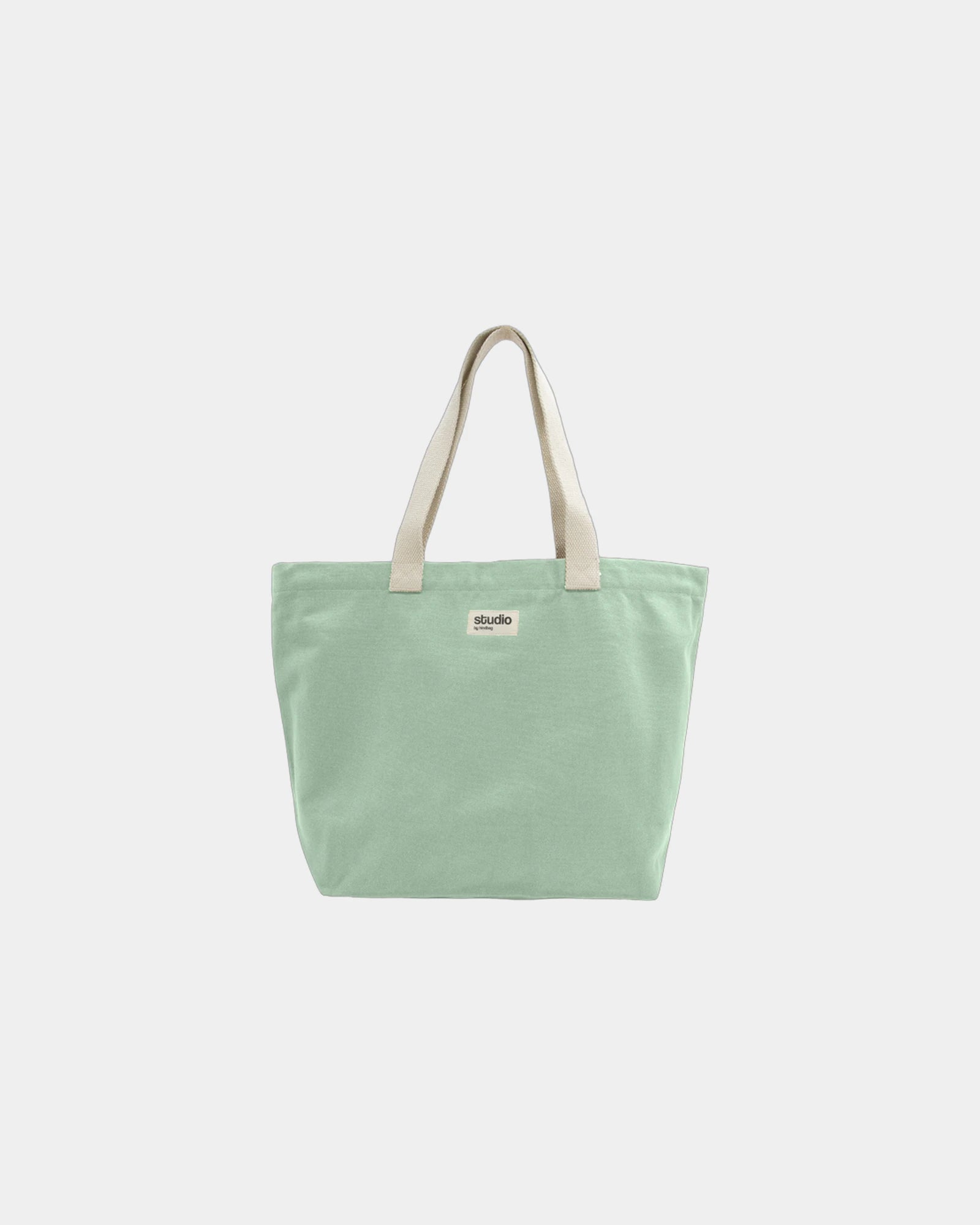 Custom organic cotton travel bag Hindbag Hortense - Mint