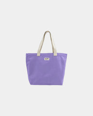 Custom organic cotton travel bag Hindbag Hortense - Lavender