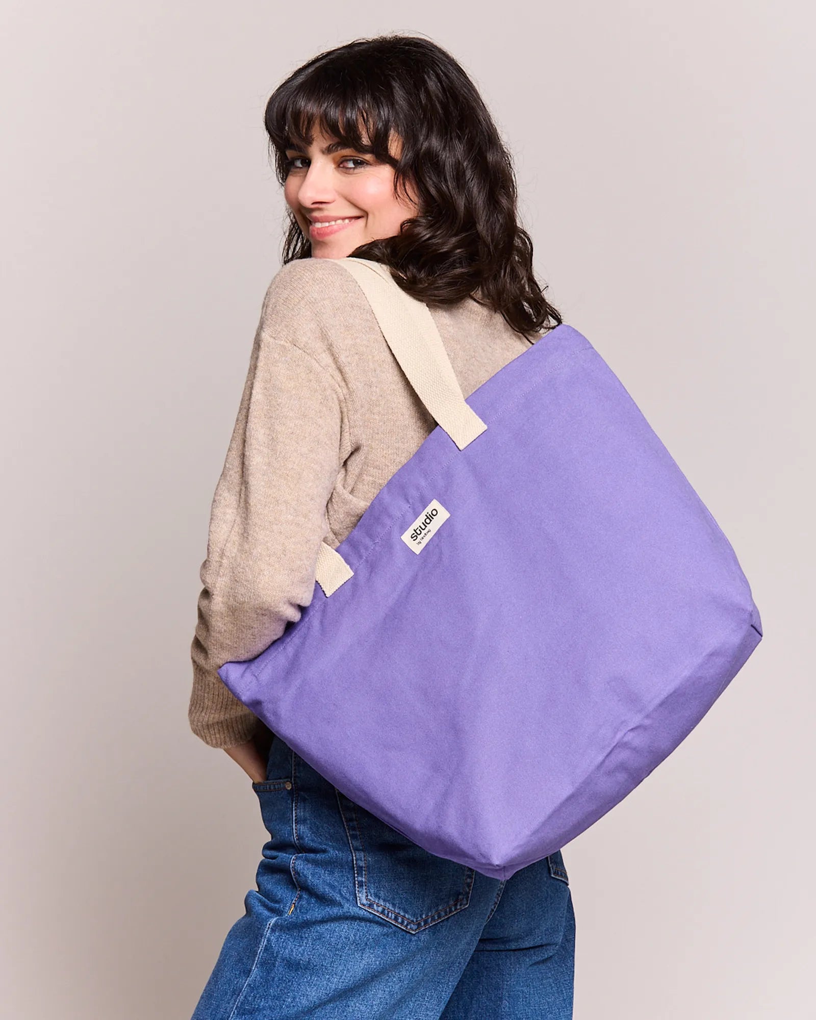 Custom organic cotton travel bag Hindbag Hortense - 22