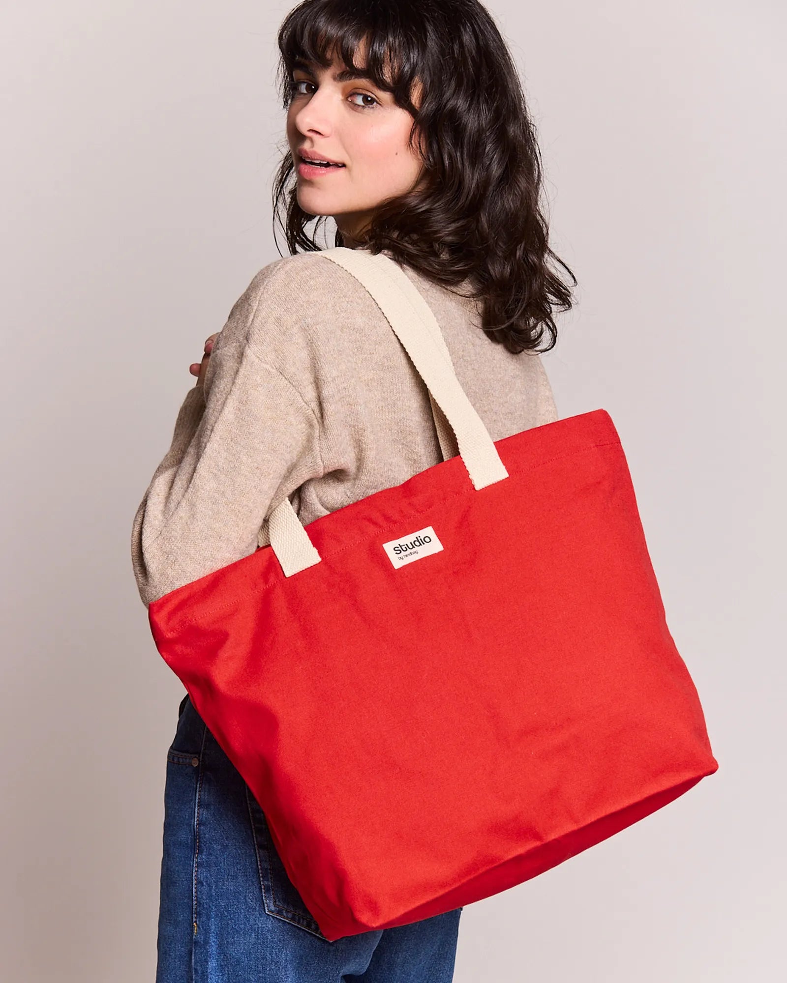 Custom organic cotton travel bag Hindbag Hortense - 14