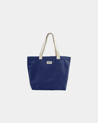 Custom organic cotton travel bag Hindbag Hortense - Navy