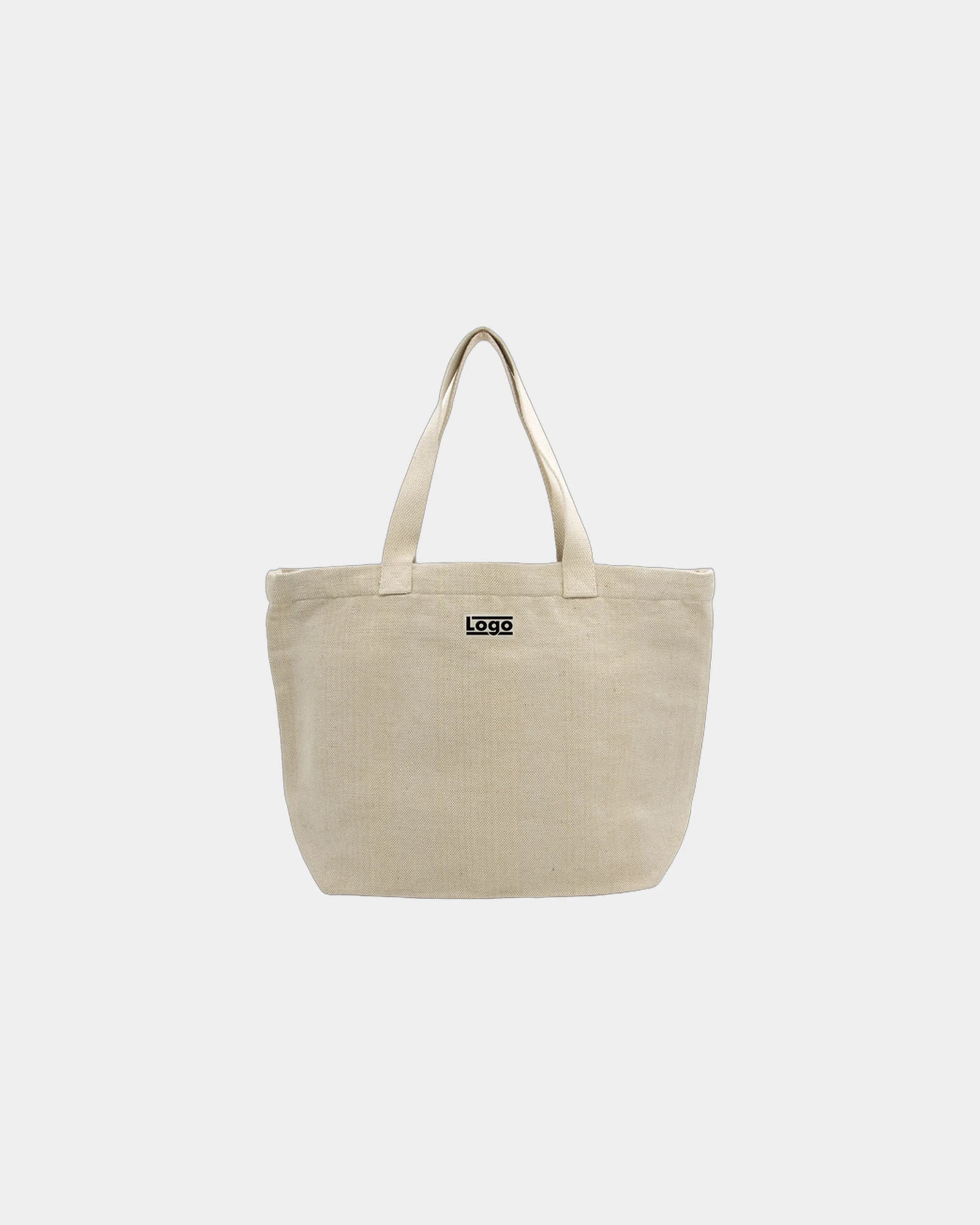 Custom organic cotton travel bag Hindbag Hortense - Jute