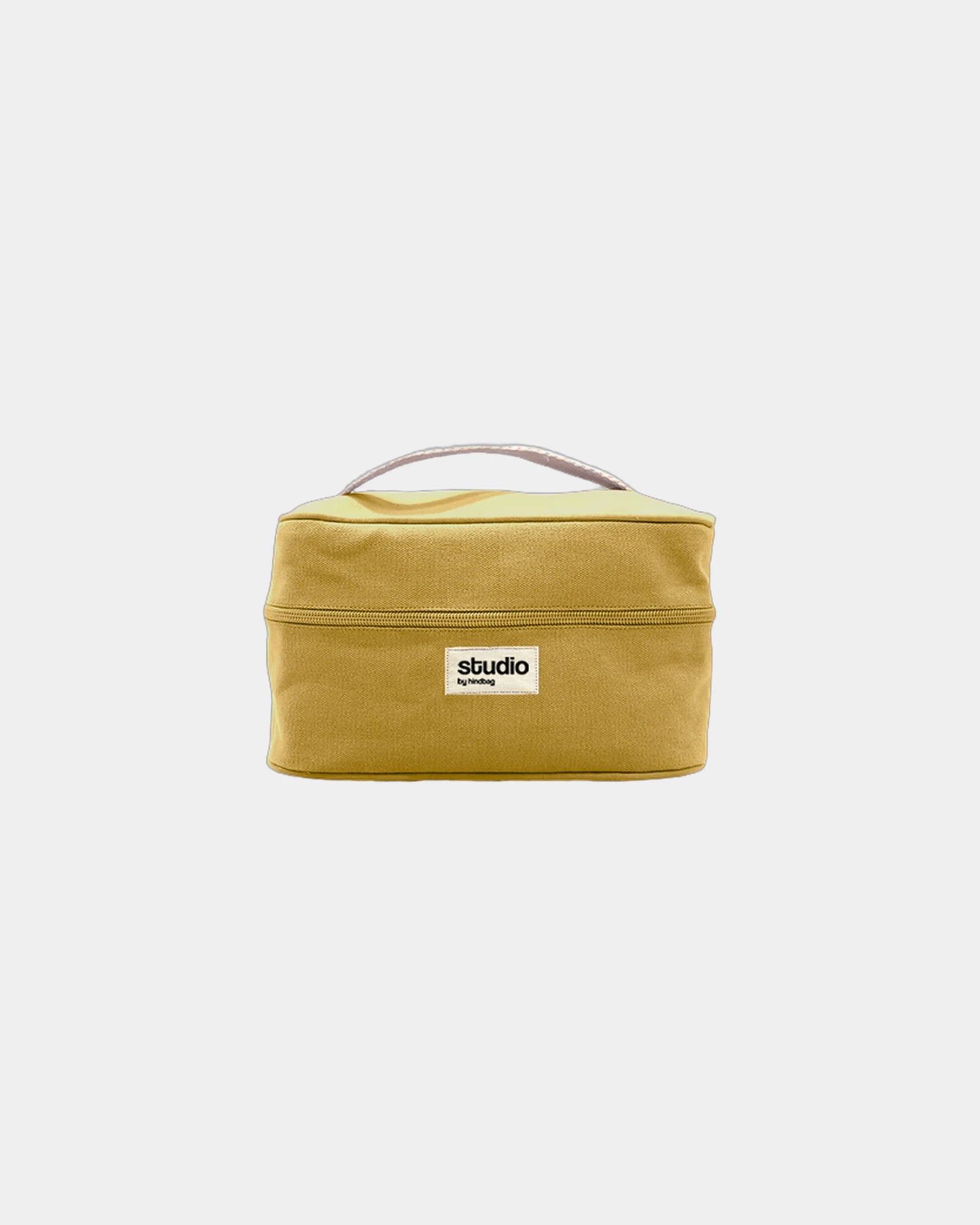 Custom organic cotton vanity bag Hindbag Lina - Ochre