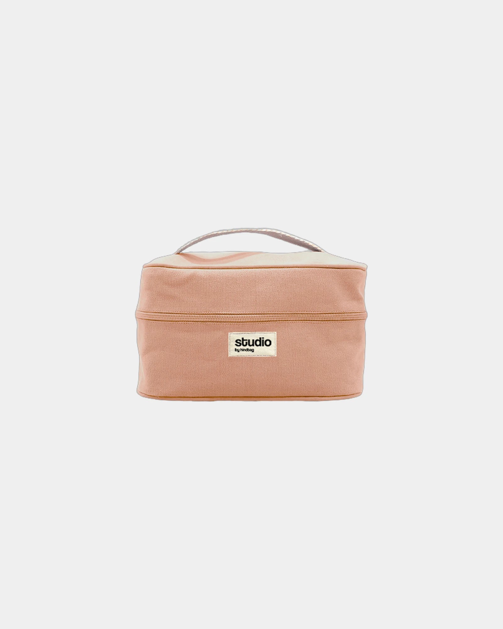 Custom organic cotton vanity bag Hindbag Lina - Salmon