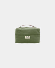 Custom organic cotton vanity bag Hindbag Lina - Olive