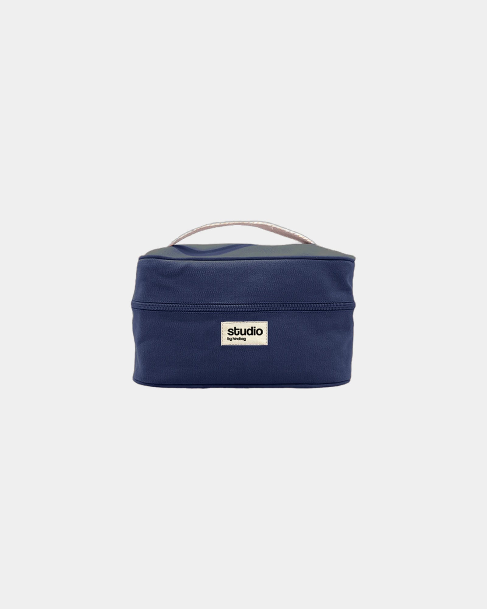 Custom organic cotton vanity bag Hindbag Lina - Navy