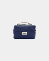 Custom organic cotton vanity bag Hindbag Lina - Navy
