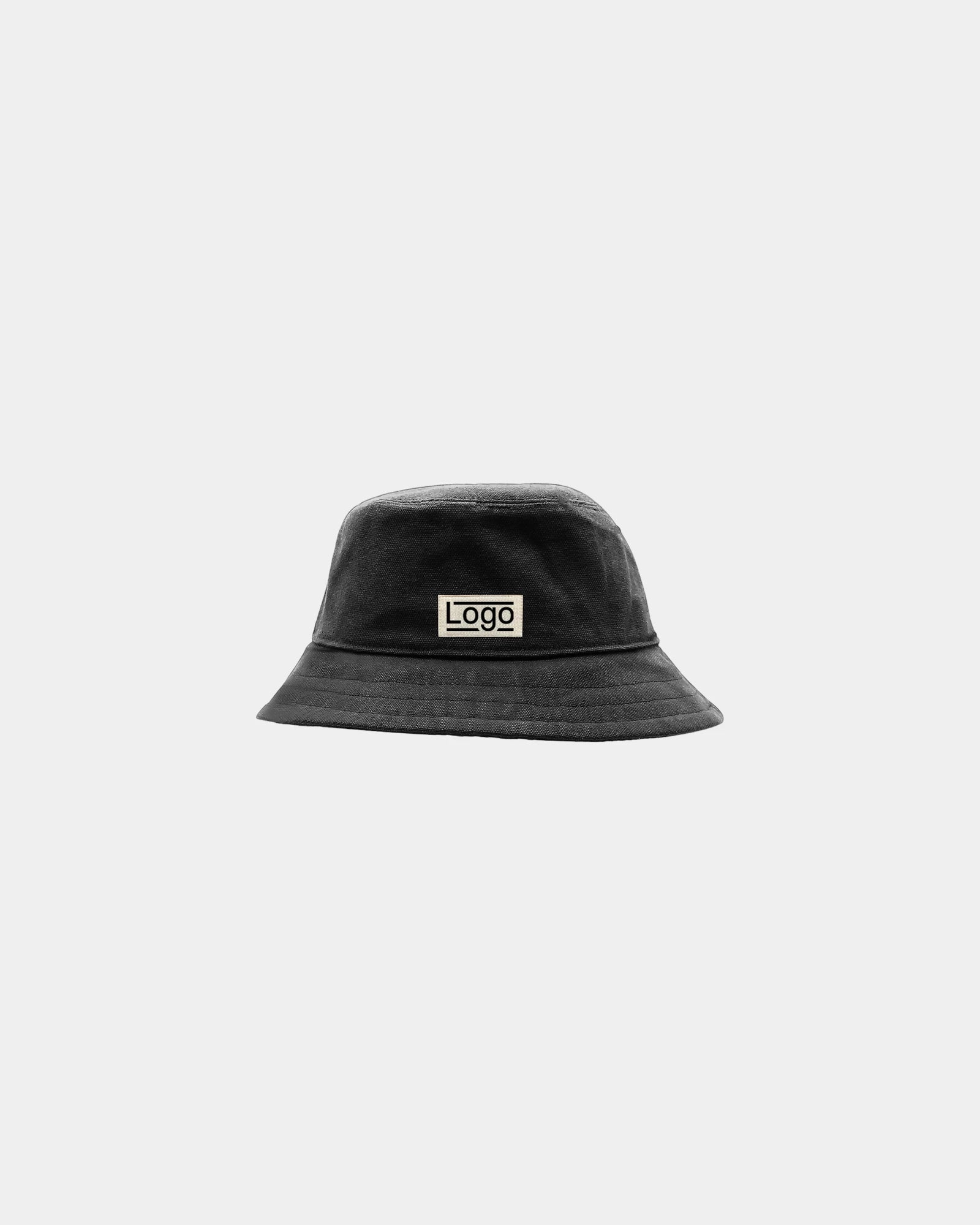 Custom organic cotton hat Hindbag Bob Robin - Black