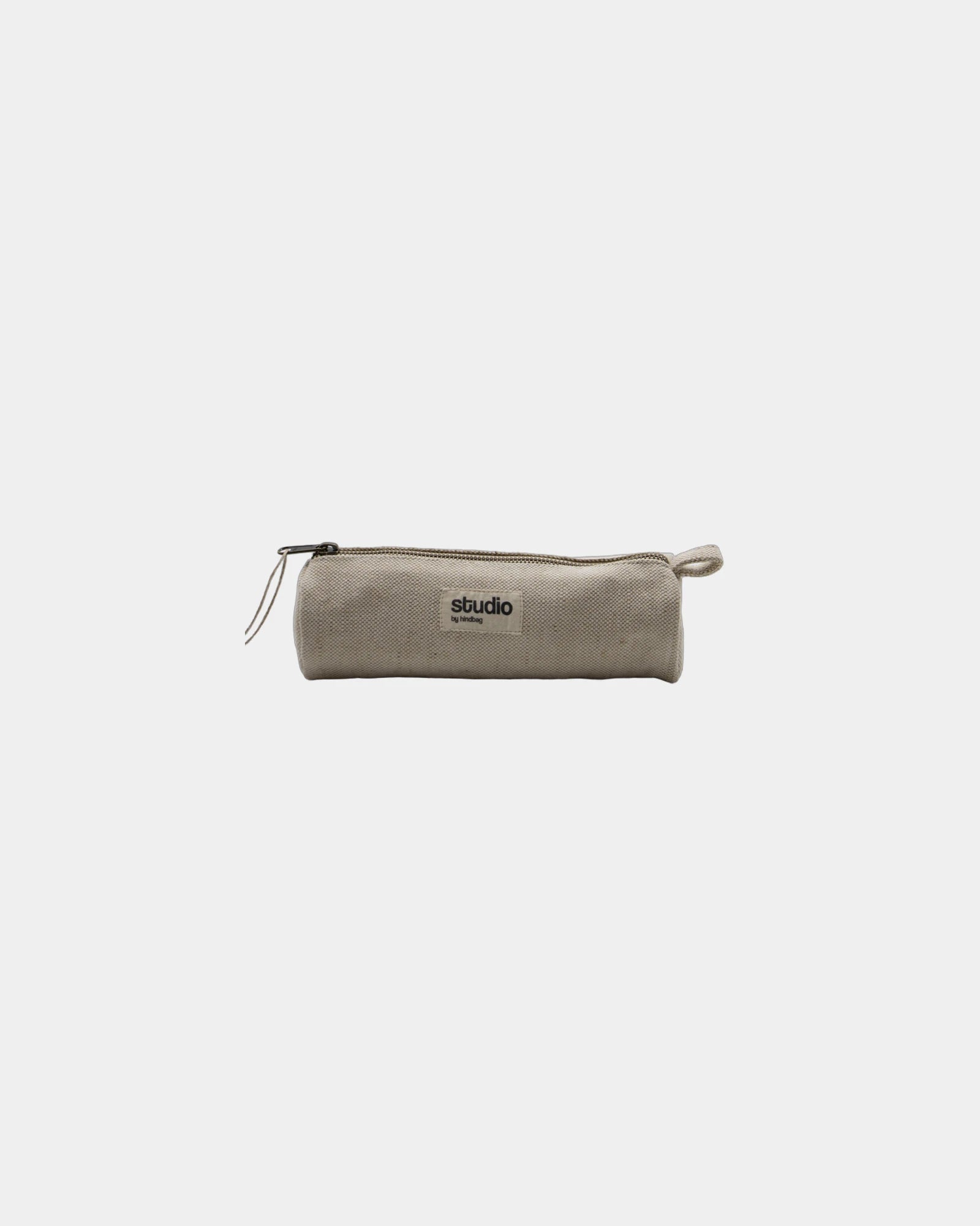 Custom organic cotton Chloe round pouch Hindbag - Jute