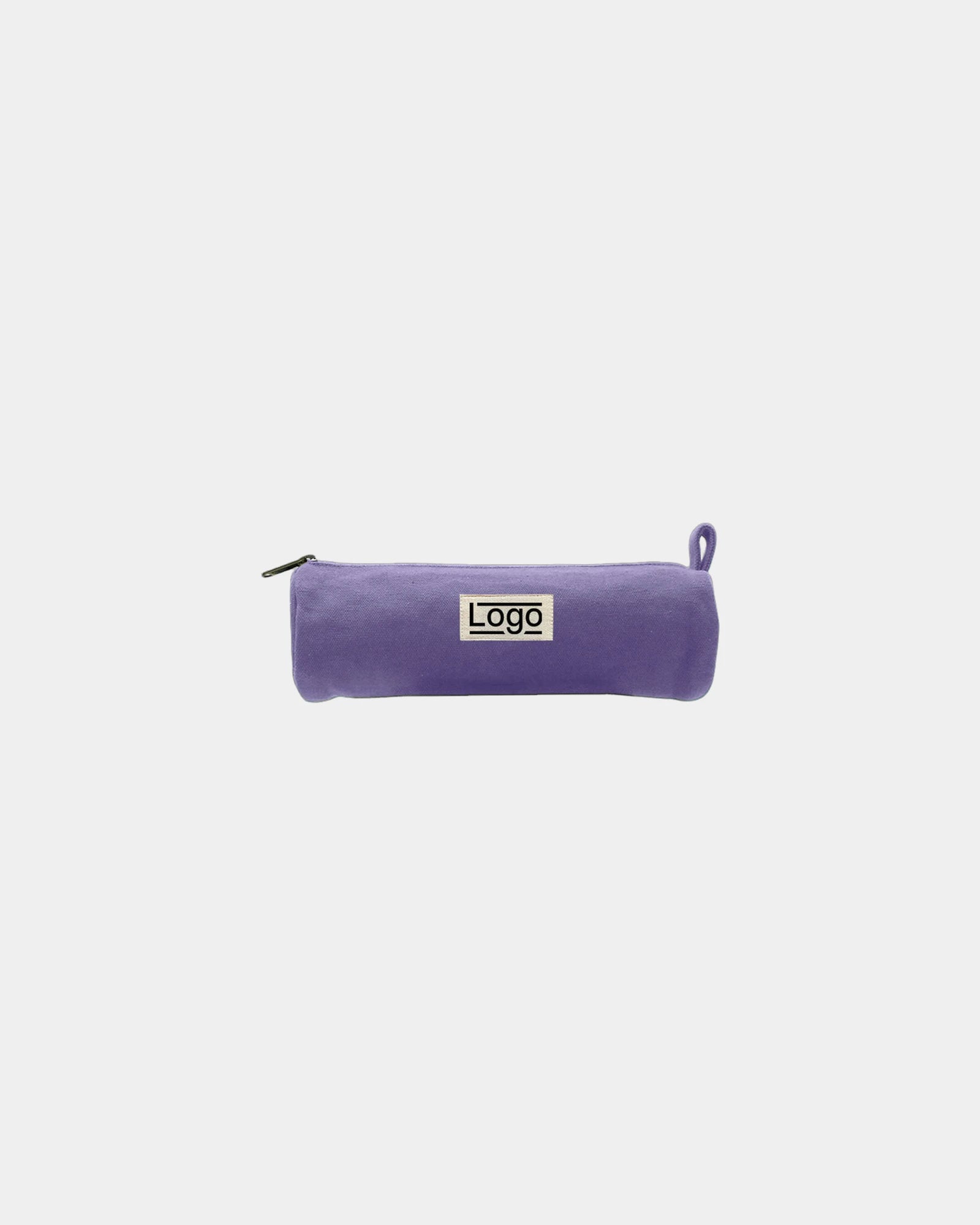 Custom organic cotton Chloe round pouch Hindbag - Lavender