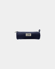 Custom organic cotton Chloe round pouch Hindbag - Navy