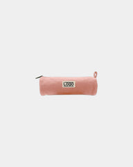 Custom organic cotton Chloe round pouch Hindbag - Salmon