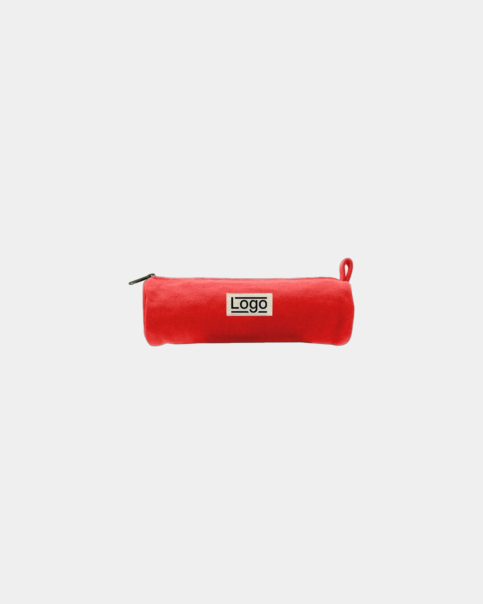 Custom organic cotton Chloe round pouch Hindbag - Red
